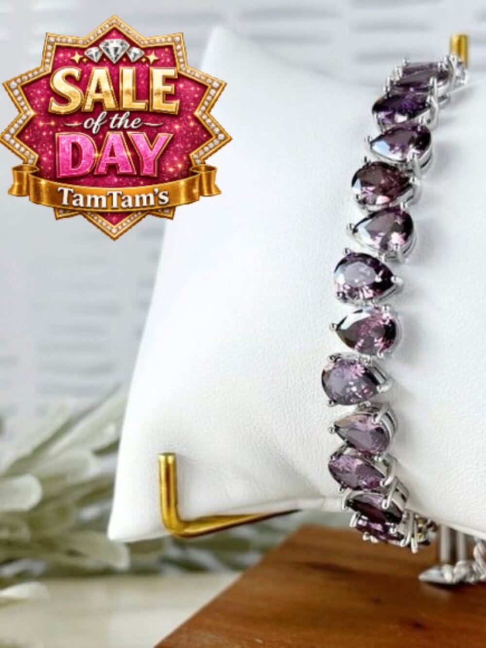Park Lane Viola Purple Impression Tennis Bracelet